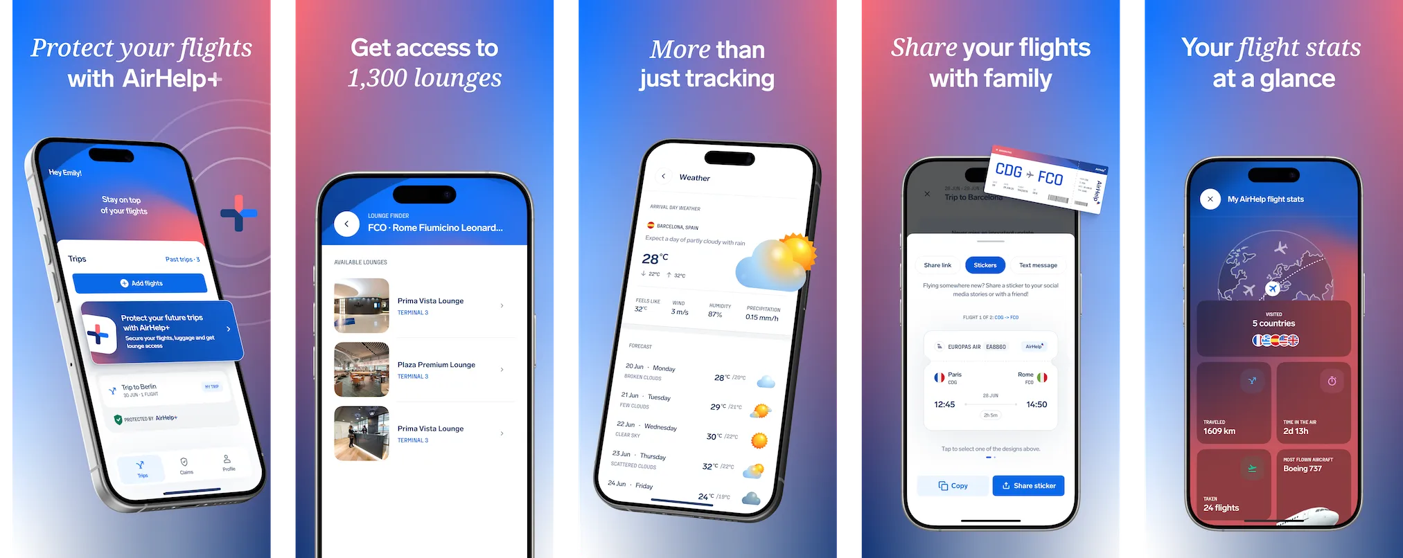 *Screenshot set for AirHelp’s App Store listing, designed and developed by Applica’s team.*