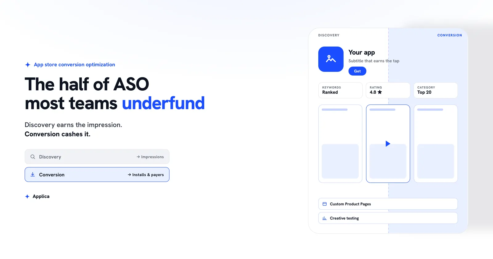 App store conversion optimization: the conversion half of ASO most teams underfund.