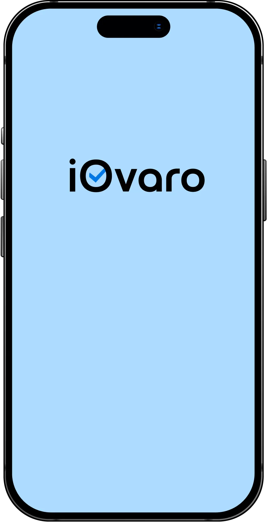 Invoice Ovaro app on phone