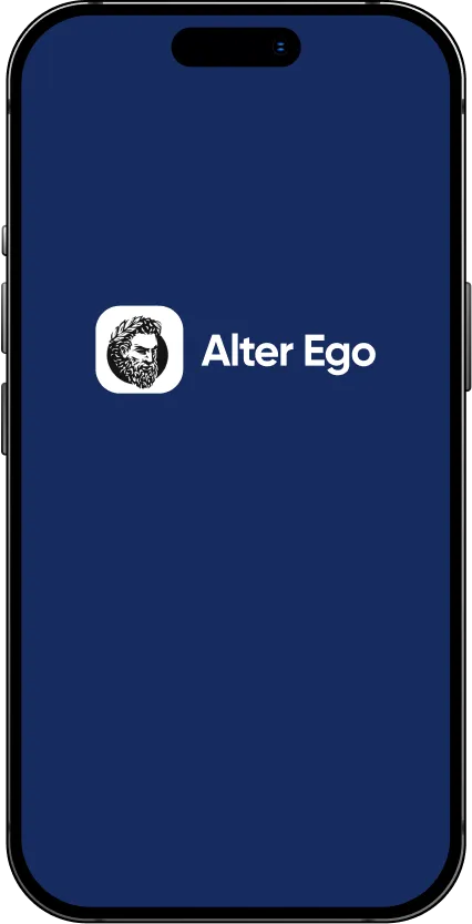 Alter Ego app on phone