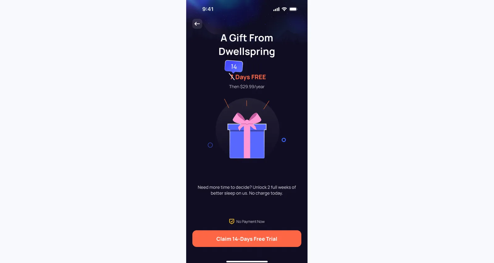 **Longer trial instead of discount, on exit-intent**
