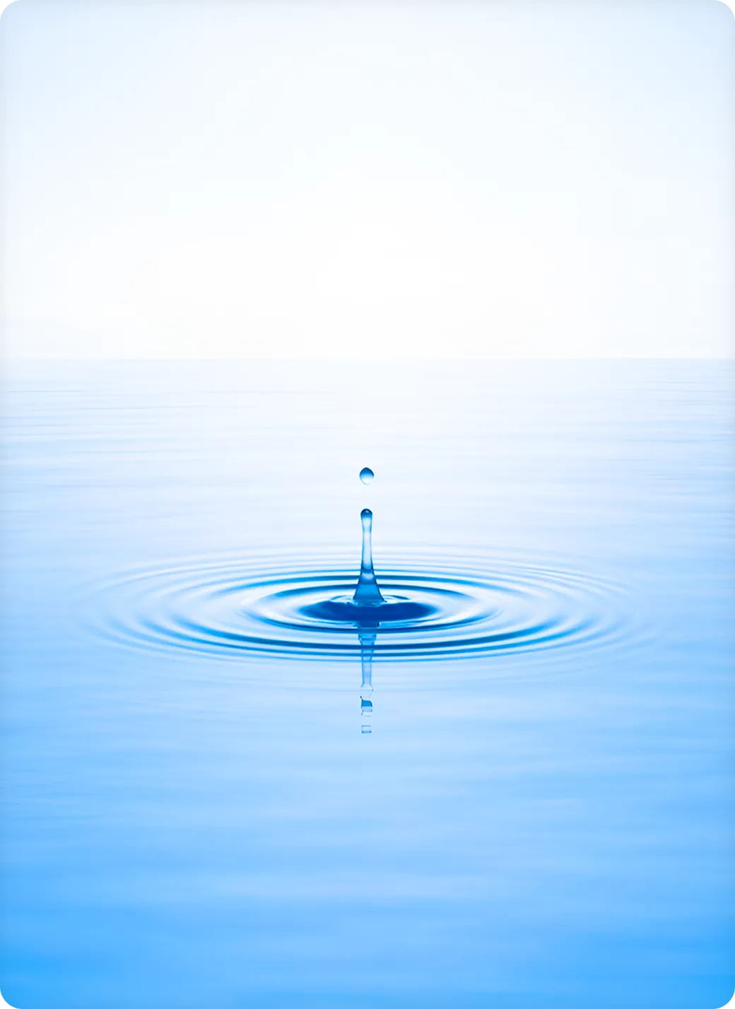 Water drop ripple representing stalled app growth